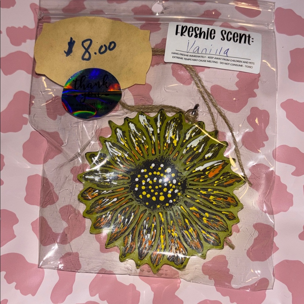Sunflower Vanilla Scented Air Freshener